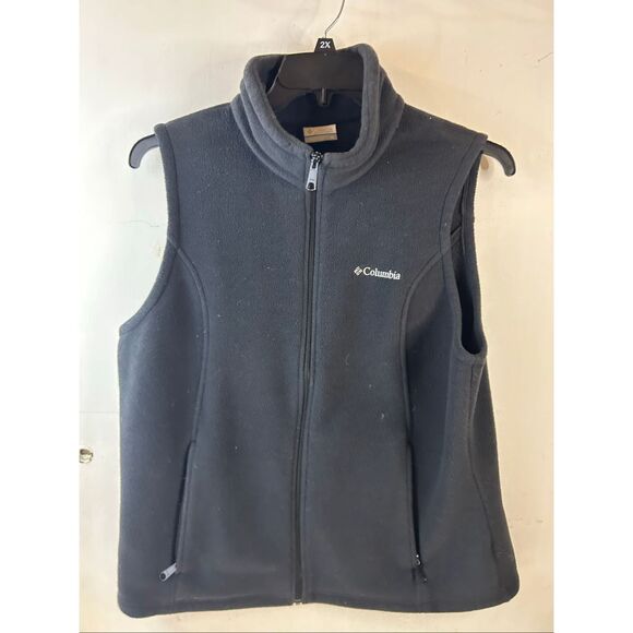 Columbia XL Black zipper fleece vest - Picture 2 of 7